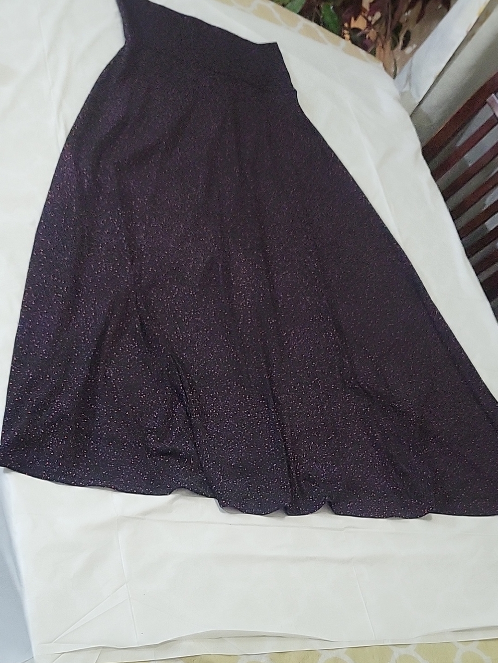 LuLaRoe Sparkle Maxi Skirt - Deep Purple